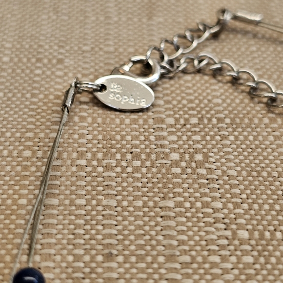 SET! Lia Sophia with 925 Teardrop Earrings & Beaded Choker SET! - Picture 13 of 14